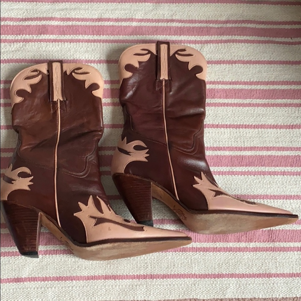 Lucchese Charlie 1 Horse Brown Leather Western